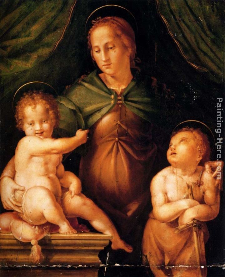 Pier Francesco Di Jacopo Foschi The Madonna and Child with the infant Saint John the Baptist